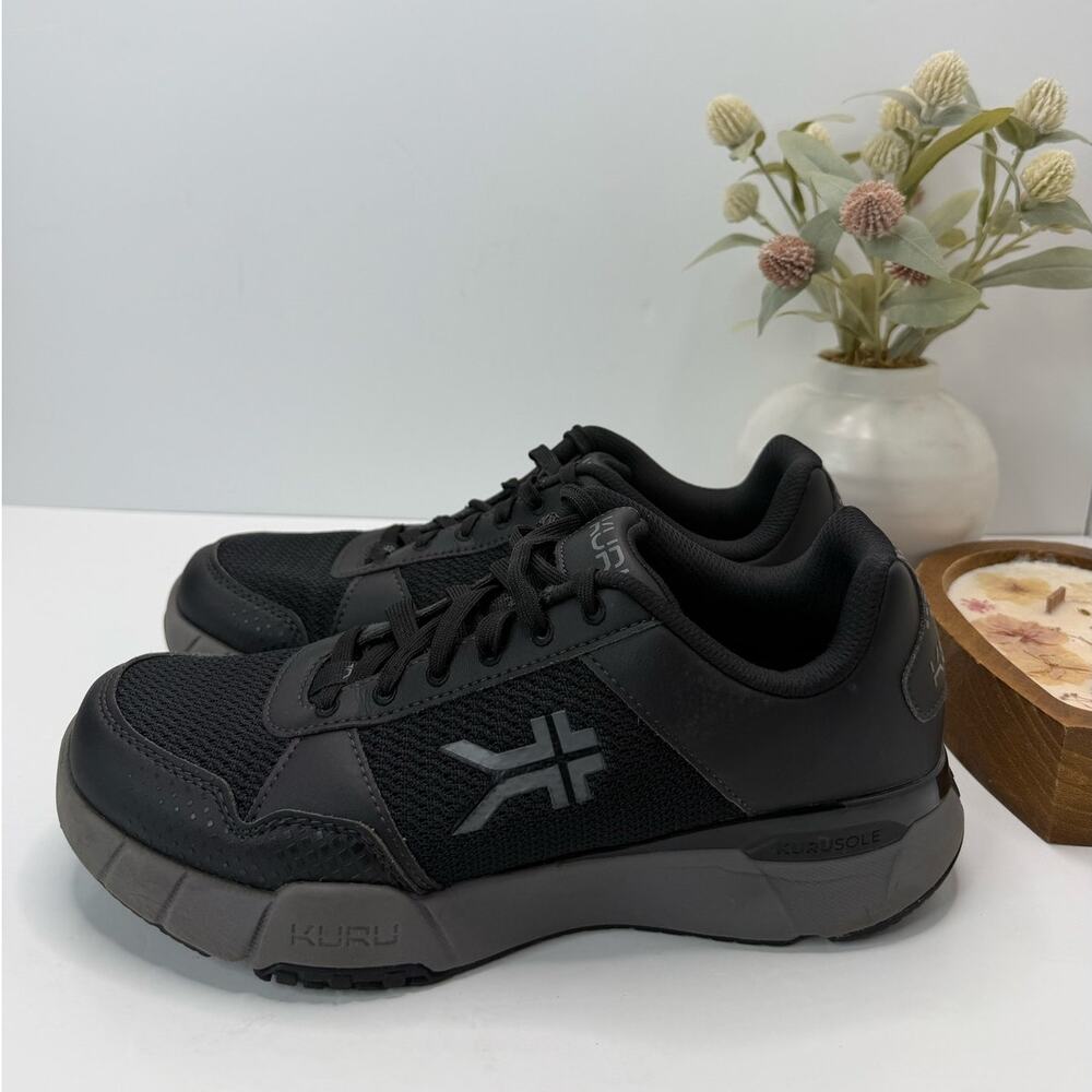 Kuru Quantum 2.0 Walking Comfort Sneaker JetBlack/Slate Gray Men 9M Tried On